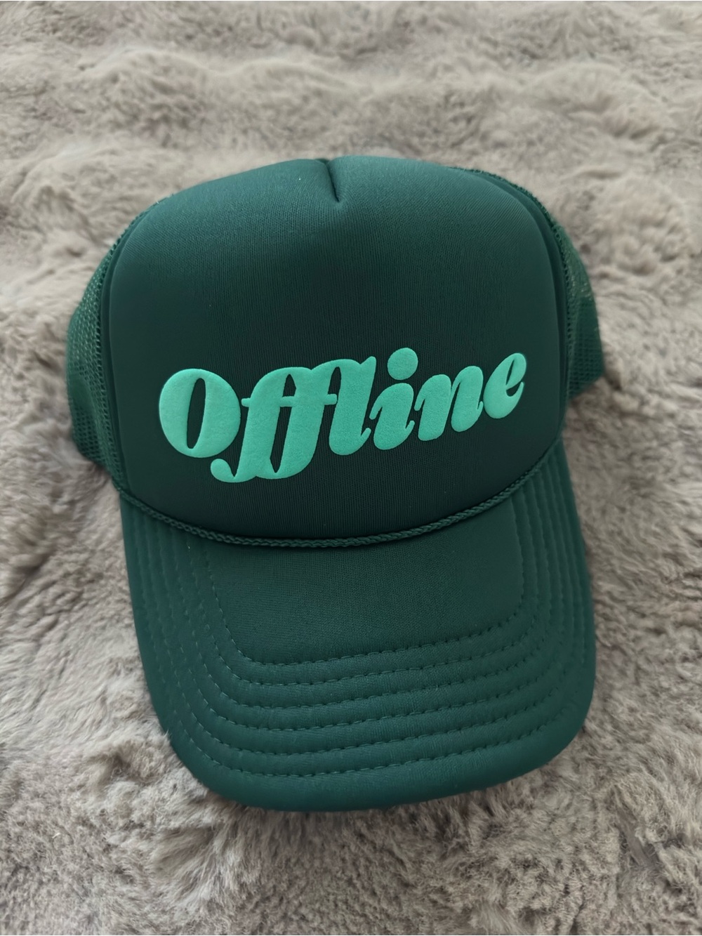 Green "Offline" Trucker Hat